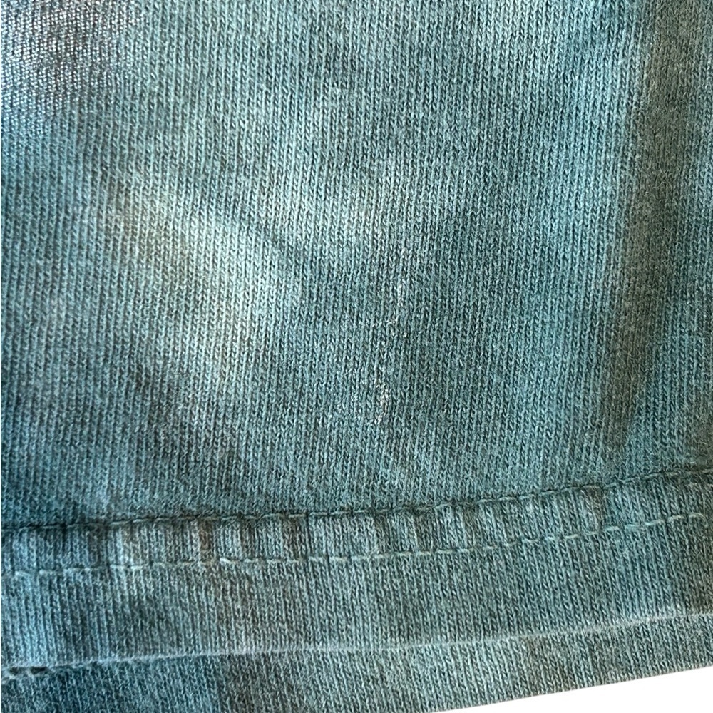 Vintage Wolf Moon Tee Tie Dye Small Liquid Blue Style Faded Graphic - Picture 10 of 12